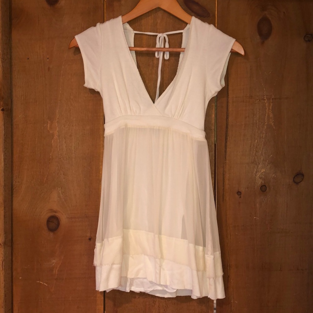 Ruby Sky Cream Tunic Top.